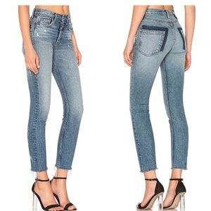 GRLFRND Karolina Distressed Whole Lotta Love Jeans Size 25.